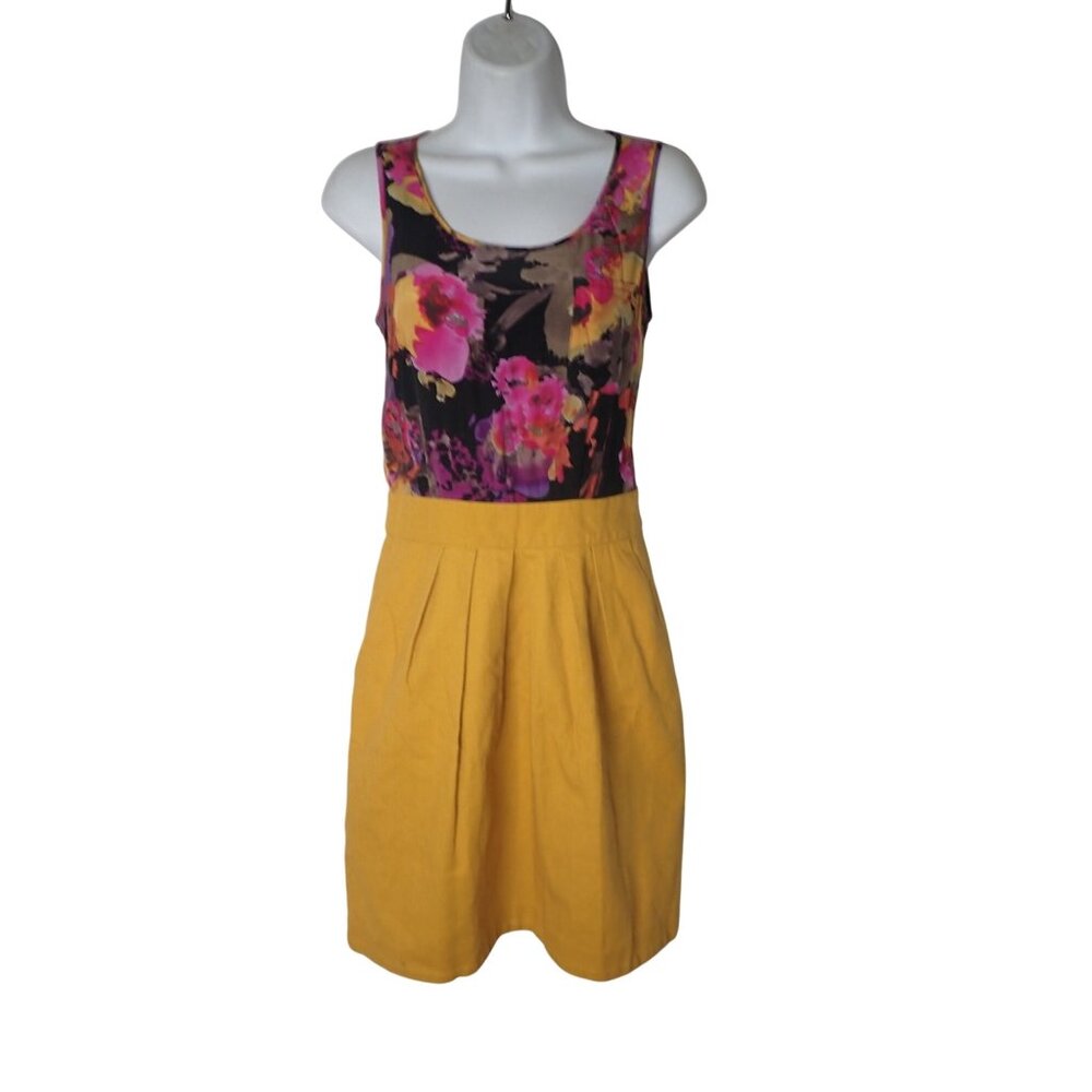 Tabitha Anthropologie Silk Floral Sleeveless Career Dress Women‎ 0 Weave